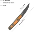 Kubey JL Fixie Fixed Blade Ultem Blk KUB355D