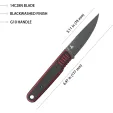 Kubey JL Fixed Blade Black-Red KUB356A