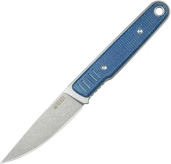 Kubey JL Fixed Blade Blue Micarta KUB356B