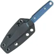 Kubey JL Fixed Blade Blue Micarta KUB356B