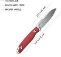 Kubey Dust Devil Fixed Blade Red KUB357B