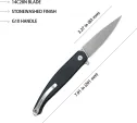Kubey MOS Hydra Linerlock Black KUB361A