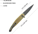 Kubey MOS Hydra Linerlock Ultem Blk KUB361E