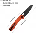 Kubey Elang Linerlock Orange Black KUB365B