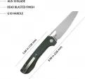 Kubey Elang Linerlock Green Micarta KUB365E