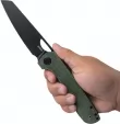 Kubey Elang Linerlock Green Micarta KUB365F