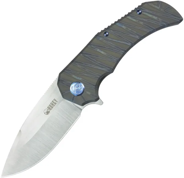 Kubey Bravo 1 Framelock DP Ti Flame KUB367B