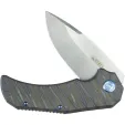Kubey Bravo 1 Framelock DP Ti Flame KUB367B