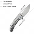 Kubey Hyperion Framelock Titanium KUB368A