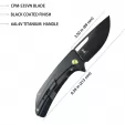 Kubey Hyperion Framelock Blackout Ti KUB368B