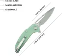 Kubey Nautilus Linerlock Jade KUB372B