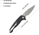 Kubey RBC-1 Outdoor Linerlock Black KUB373A