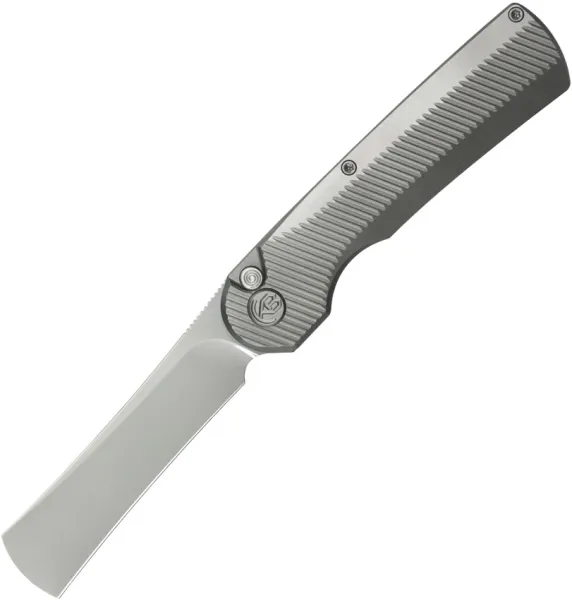 KB Knives Ikul Button Lock Gray Ti KUB380A