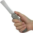 KB Knives Ikul Button Lock Gray Ti KUB380A