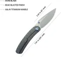 Kubey Momentum Framelock Flame Ti KUB386C