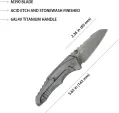 Kubey Steeltle Framelock DSW Ti KUB390B