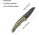 Kubey Steeltle Framelock Bronze Ti KUB390D