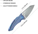 Kubey Sumo Button Lock Blue Ti KUB400C