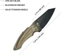 Kubey Sumo Button Lock Bronze Ti KUB400D