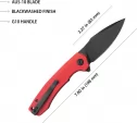 Kubey Calyce Linerlock Black Red KUB901I