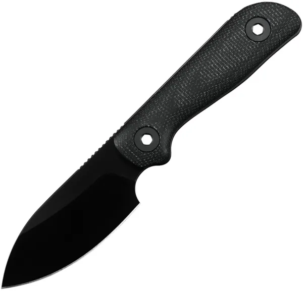 Kunwu Knives Stiffy P Fixed Blade DLC Black KUNF705BK3