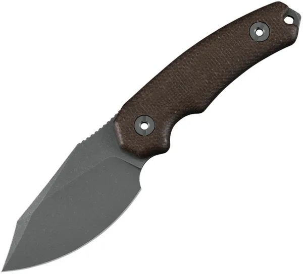 Kunwu Knives Stiffy D Fixed Blade Brown KUNF706BR1