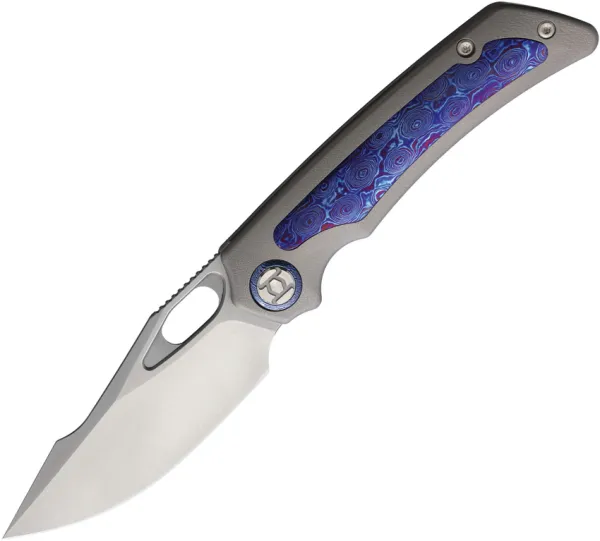 Kunwu Knives Jericho Framelock Timascus KUNK713T2