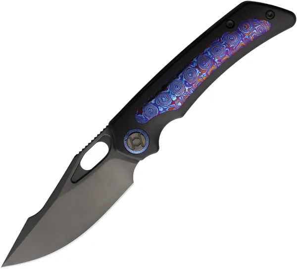 Kunwu Knives Jericho Framelock Timascus KUNK713T4