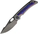 Kunwu Knives Jericho Framelock Timascus - KUNK713TR23