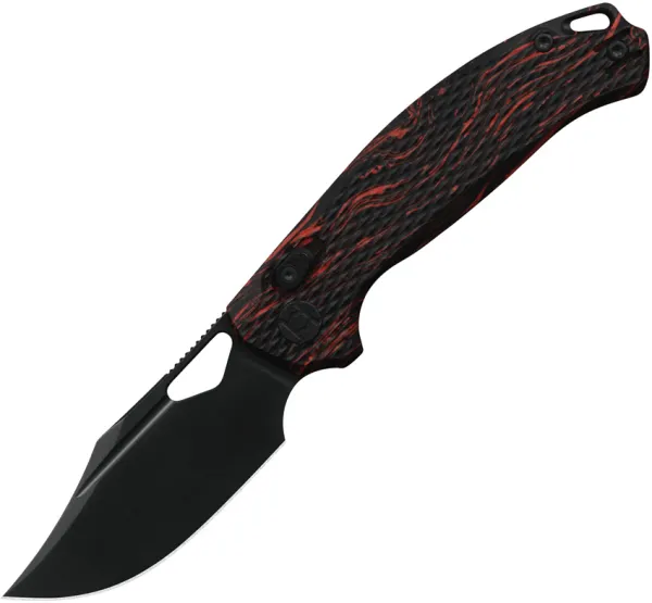 Kunwu Knives DJANGO Crossbar Lock Red-Blk KUNX707A1