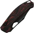 Kunwu Knives DJANGO Crossbar Lock Red-Blk KUNX707A1
