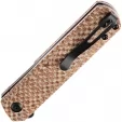 Kansept Knives Foosa Linerlock Brown Micarta KX2020T2