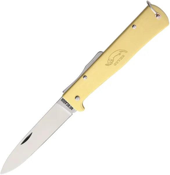 OTTER-Messer Mercator Brass Large Carbon knives L154B