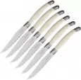 Laguiole 6 pc Steak Knife Set White - LAG6W