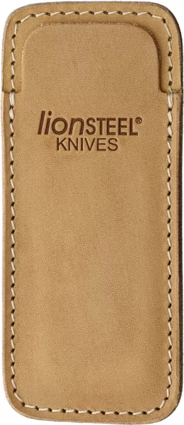 LionSTEEL Vertical Leather Sheath Sand LST900FDV3SN