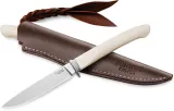 LionSTEEL AGO Fixed Blade White Micarta LSTAG1MW