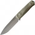 LionSTEEL B41 Bushcraft Green Micarta - LSTB41CVG