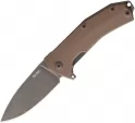 LionSTEEL KUR Linerlock Br Stonewash - LSTKURBBR