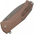 LionSTEEL KUR Linerlock Br Stonewash LSTKURBBR
