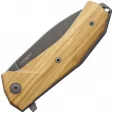 LionSTEEL KUR Linerlock Olive Wood LSTKURBUL