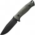 LionSTEEL M5 Fixed Blade Green Micarta - LSTM5BCVG