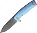 LionSTEEL ROK Titanium Flipper Blue - LSTROKDDBL