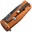 LionSTEEL SR22 Framelock Orange Black LSTSR22AOB