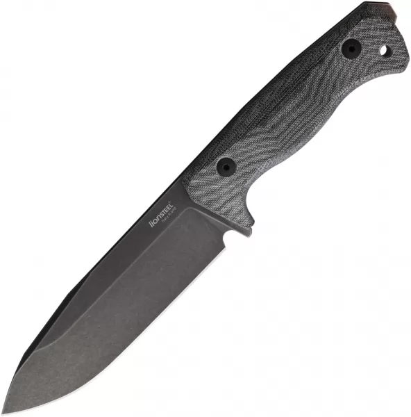 LionSTEEL T6 Fixed Blade Black-Black LSTT6BCVB