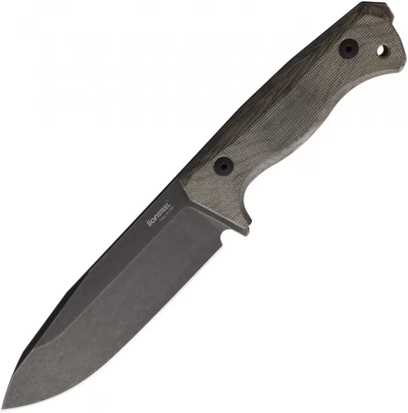 LionSTEEL T6 Fixed Blade Black-Green LSTT6BCVG