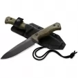 LionSTEEL T6 Fixed Blade Black-Green LSTT6BCVG