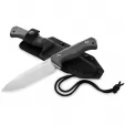 LionSTEEL T6 Fixed Blade Black Micarta LSTT6CVB