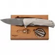 LionSTEEL TRE Damascus Boomerang LSTTREDBGY