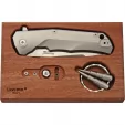 LionSTEEL TRE Titanium Framelock Gray LSTTREGR