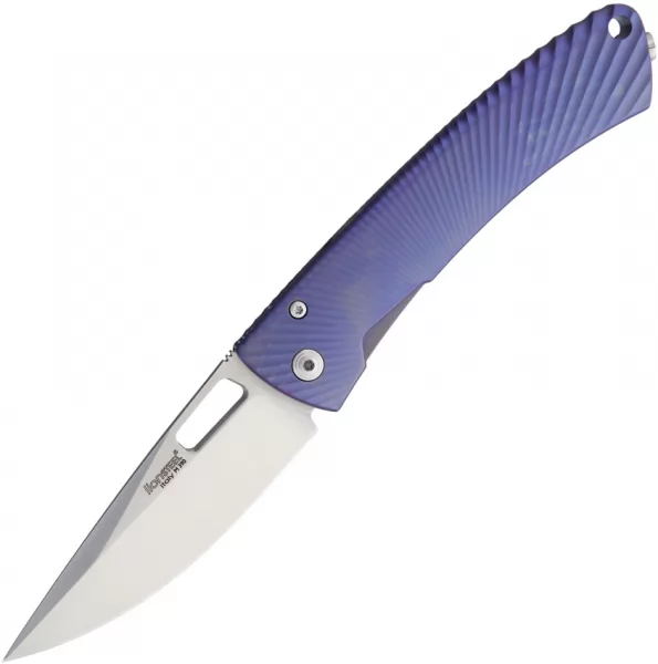 LionSTEEL TiSpine Framelock Purple Matte LSTTS1VM